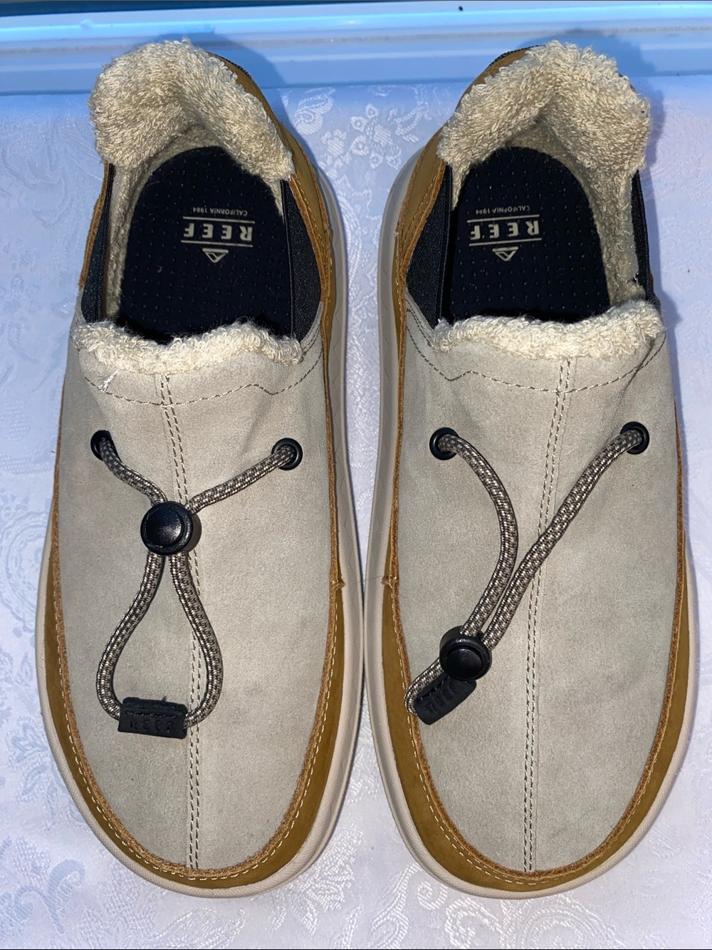 NWOT Reef Rambler Suede Hybrid Slipper Shoes Men's Size 7 Tan